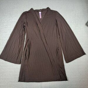 Savage Fenty Brown Robe with Bell Sleeves
